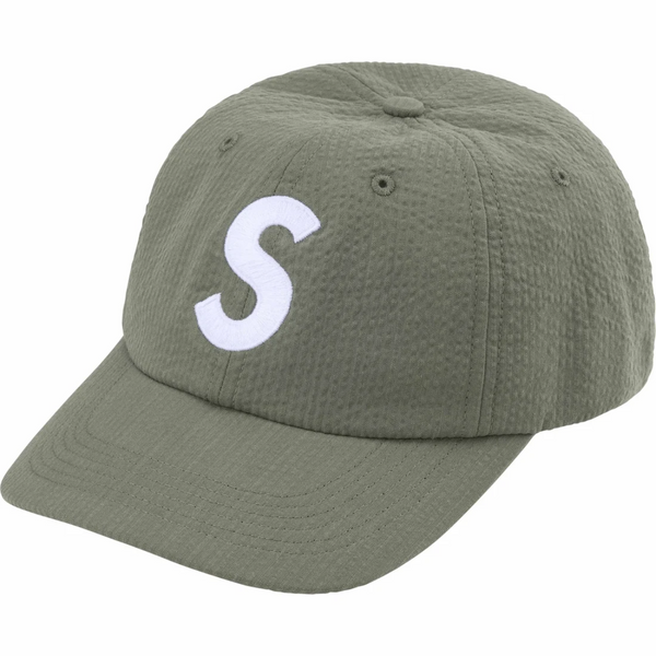 Supreme - Boné 'Seersucker S Logo 6-Panel' Olive