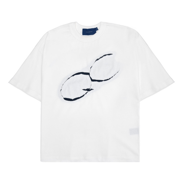 Quadro Creations - Camiseta 'Understitch' Off White