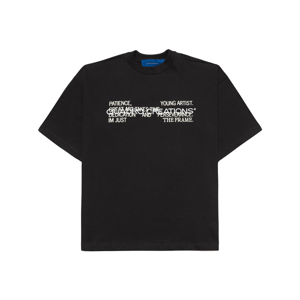 Quadro Creations - Camiseta 'Patience' Preto