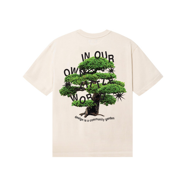 Market - Camiseta 'Community Garden' Ecru