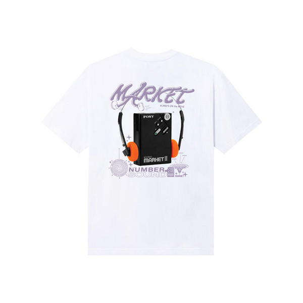 Market - Camiseta 'Audioman' White