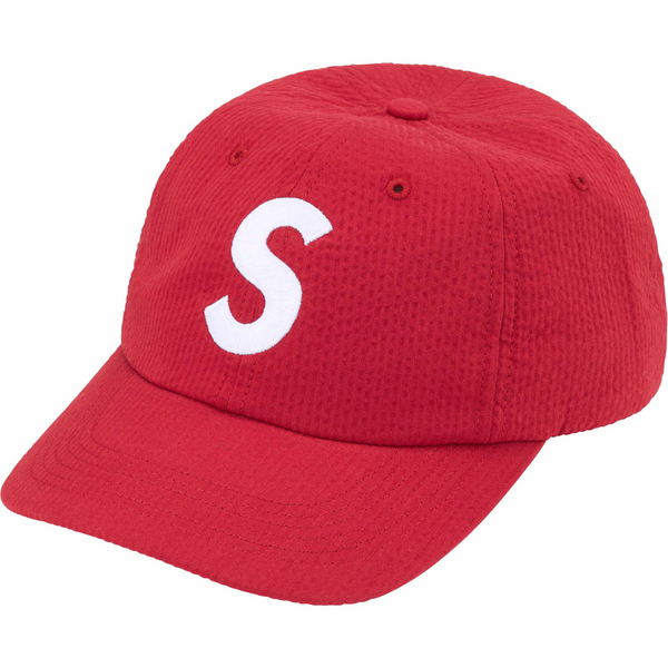 Supreme - Boné 'Seersucker S Logo 6-Panel' Red