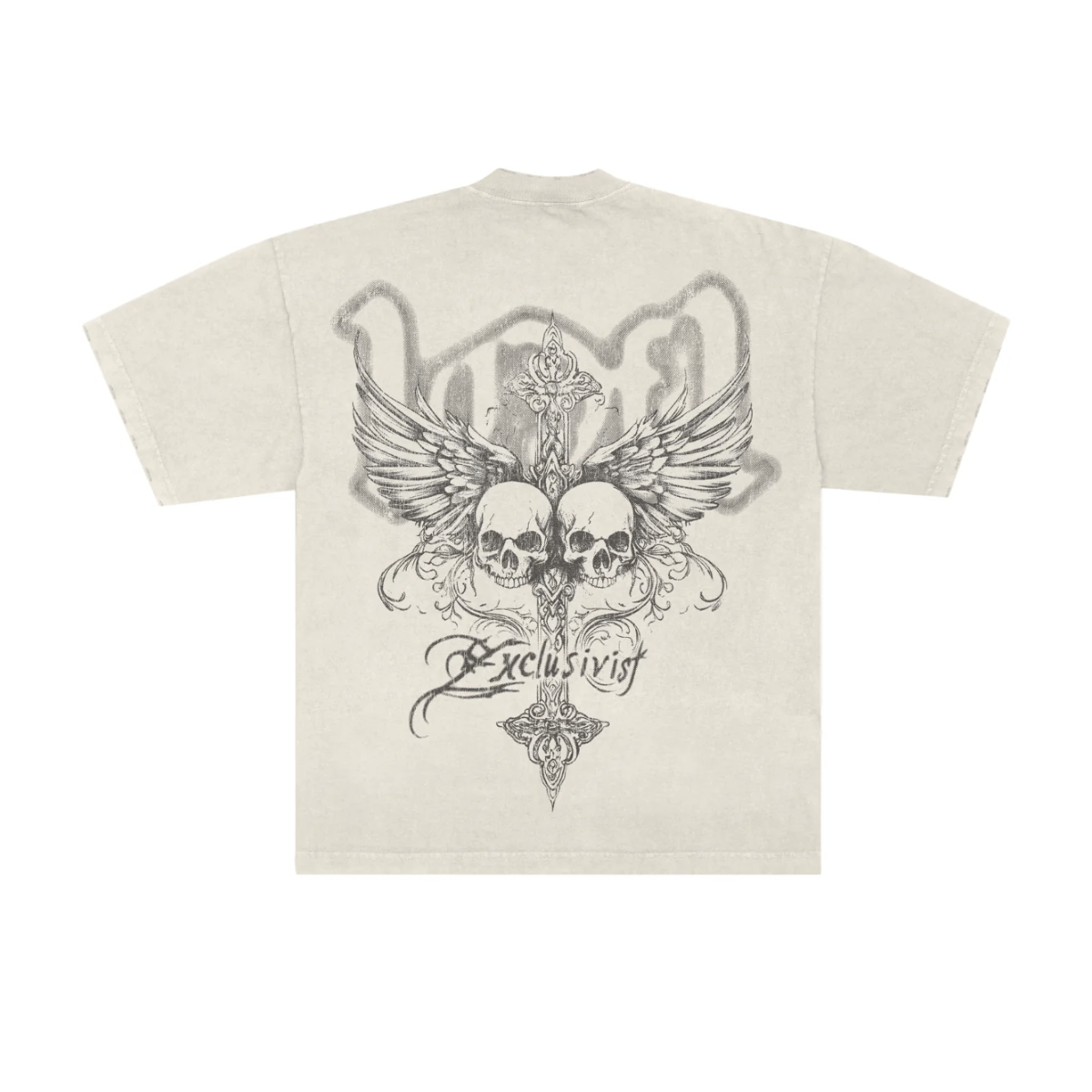 Exclusivist 1of1 x Flea Market - Camiseta 'Hidden Angels' Off White